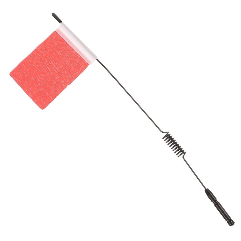 BCOATH Rc Car Model Antenna with Red Signal Flag Metal Decoration for Rc Crawler Cars Simulation Signal Part Accessory for Easy Attachment and Unique Styling