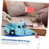 BCOATH Rc Car Model Antenna with Red Signal Flag Metal Decoration for Rc Crawler Cars Simulation Signal Part Accessory for Easy Attachment and Unique Styling view 4