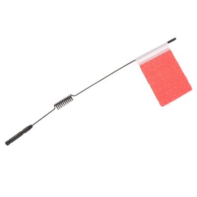 VICASKY Rc Crawler Car Antenna with Red Flag Metal Simulation Signal Line Windproof Model Car Decoration Part for Remote Control Climbing Vehicles