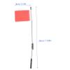 VICASKY Rc Crawler Car Antenna with Red Flag Metal Simulation Signal Line Windproof Model Car Decoration Part for Remote Control Climbing Vehicles view 2