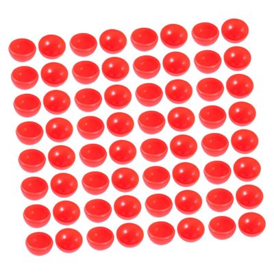 BESPORTBLE 100pcs Red Seamless Openable Lottery Balls for Party Games and Raffle Drawings PVC Sphere Game Supplies for Carnival Christmas Indoor Entertainment Activities