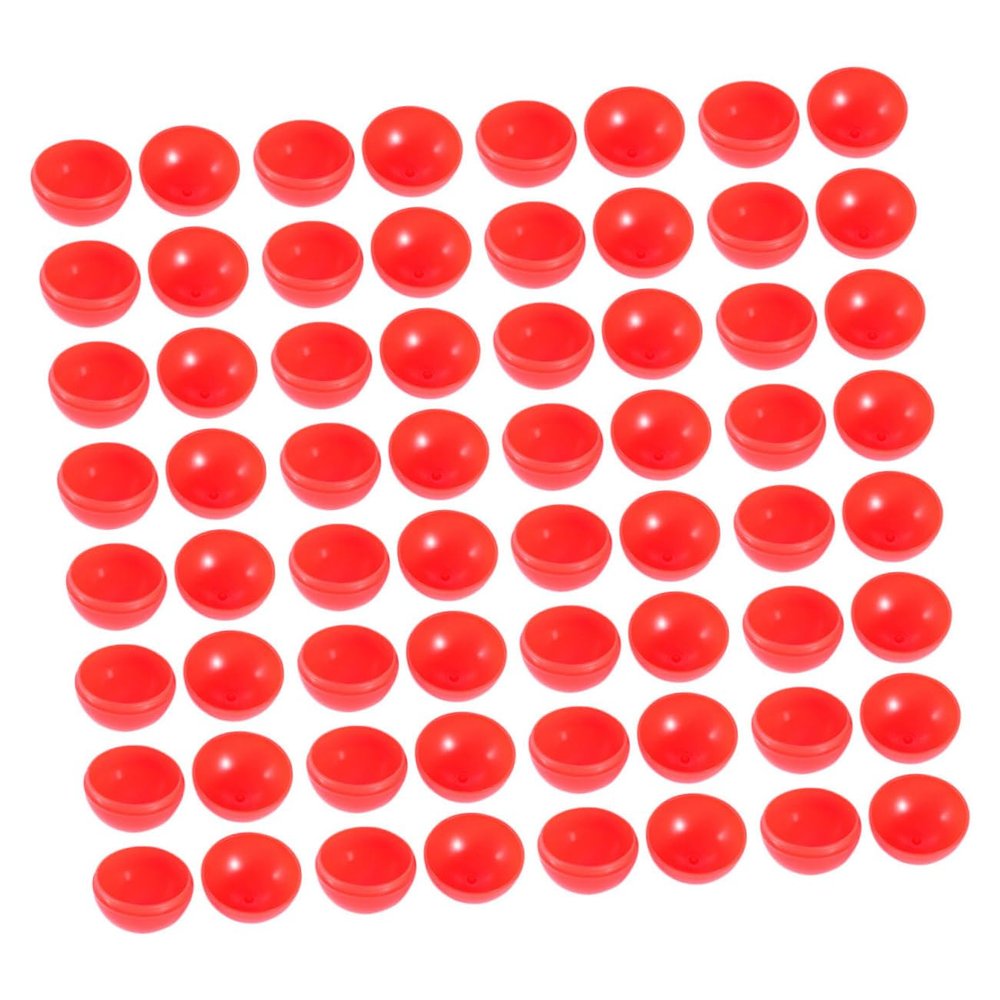 BESPORTBLE 100pcs Red Seamless Openable Lottery Balls for Party Games and Raffle Drawings PVC Sphere Game Supplies for Carnival Christmas Indoor Entertainment Activities