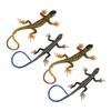 Abaodam 4Pcs Realistic Plastic Lizard Trick Reptile Figures for Halloween Pranks Garden Decor Boys Playthings view 1