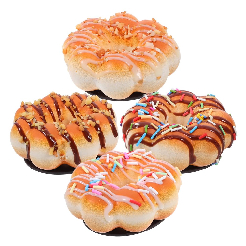 KESYOO High Simulation Artificial Donuts Lifelike Faux Pastries Photo Props for Window Display Teaching Models and Playthings