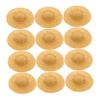 Alipis 12pcs Mini Woven Hats for Dolls DIY Decorative Craft Accessories Creative Dollhouse Ornament and Party Supplies view 1