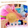 Alipis 12pcs Mini Woven Hats for Dolls DIY Decorative Craft Accessories Creative Dollhouse Ornament and Party Supplies view 3