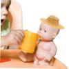 Alipis 12pcs Mini Woven Hats for Dolls DIY Decorative Craft Accessories Creative Dollhouse Ornament and Party Supplies view 4