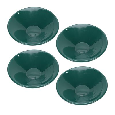 Dpofirs Gold Pan, Gold Mining Pan Round Shape 10 Inch 4PCS for Mine Exploration