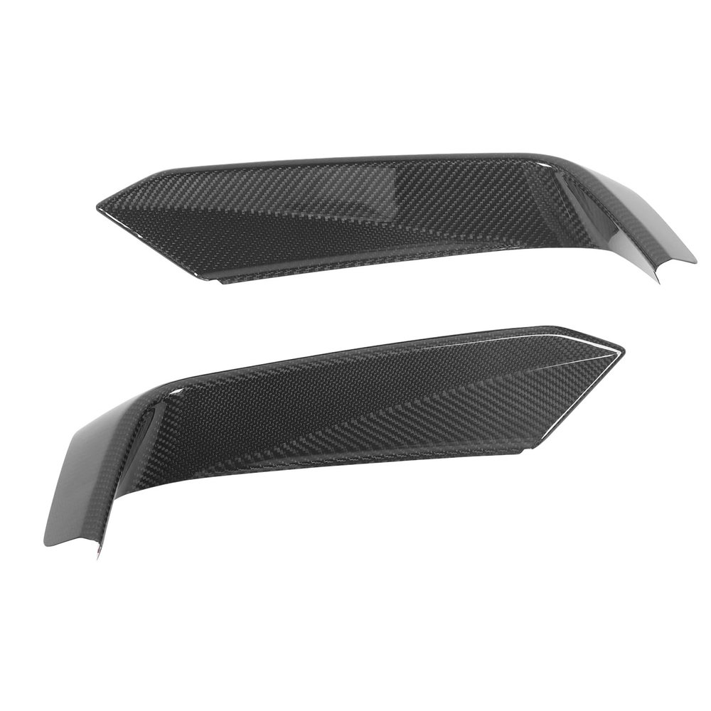 Fydun Carbon Fiber Glossy Front Bumper Air Vent Cover Wind Knife Side Canard S650 2024 Up