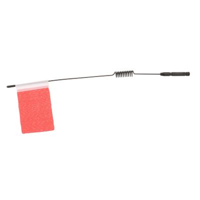 ORFOFE Metal Rc Decoration Antenna Flagpole for Rc Climbing Car Simulation Signal Line with Red Flag Break Resistant Easy to Install