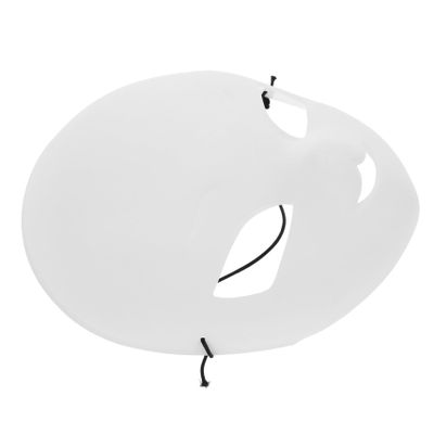 Abaodam Blank White Fox Mask Unfinished Plastic for DIY Painting Handcraft Thick PVC Material Eye Suitable for Halloween Cosplay Party and Art Craft Activities