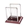 Abaodam Large Metal Newton Pendulum Ball with Square Pattern Bumper Ball for Home Office Desktop Decoration Educational Physics Demonstrating Momentum Conservation Adults and Students view 1