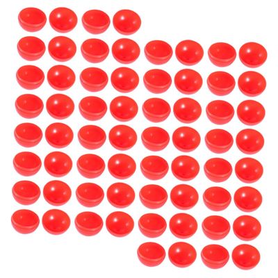 TOYANDONA 100pcs Red Openable PVC Lottery Balls for Party Raffle Drawings Lightweight Game Props for Entertainment Annual Meetings and Recreational Activities