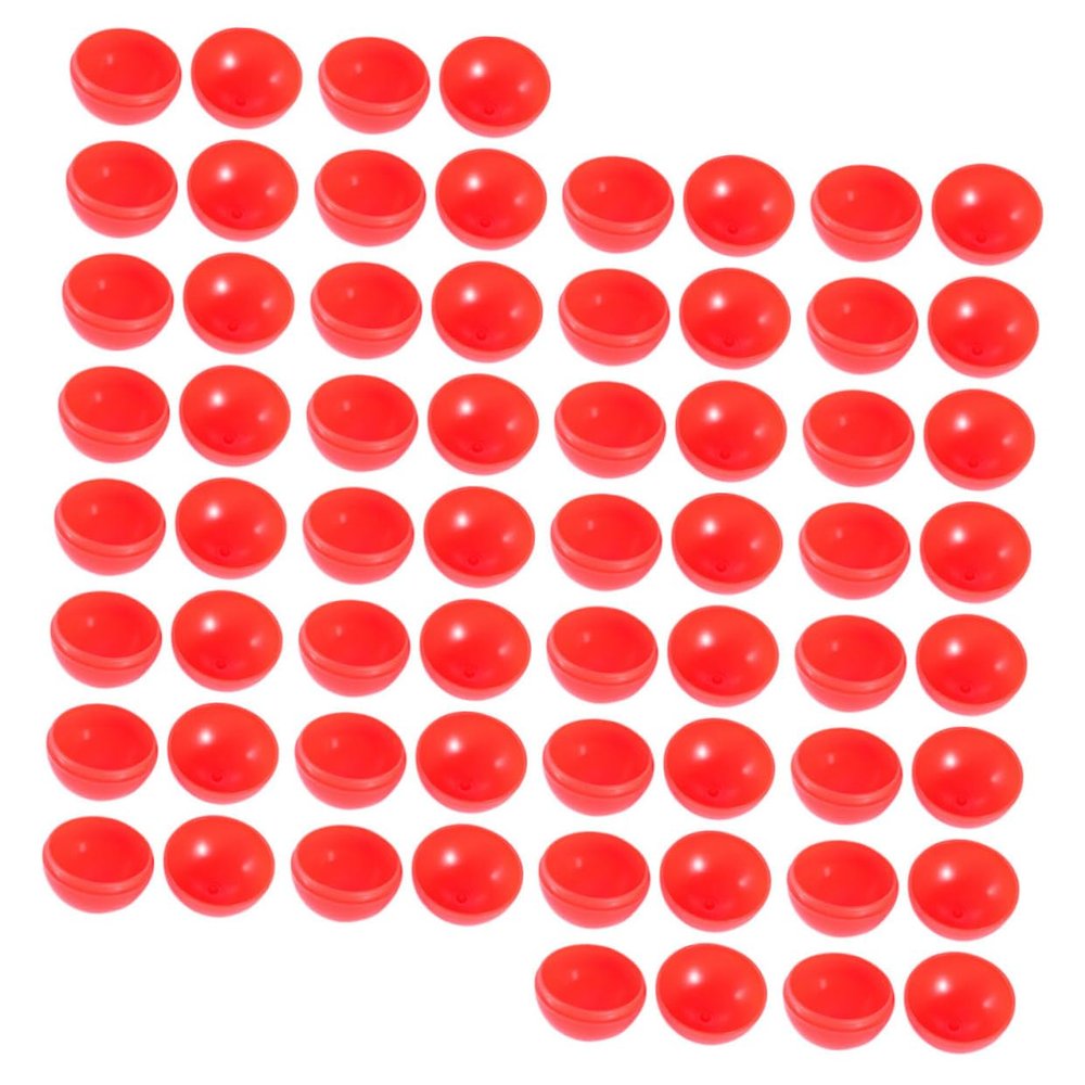 TOYANDONA 100pcs Red Openable PVC Lottery Balls for Party Raffle Drawings Lightweight Game Props for Entertainment Annual Meetings and Recreational Activities