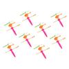 Abaodam 8pcs Flying Helicopter Lightweight Smooth Surface Creative Plane Playthings Random Colors Fun Boys Outdoor Activities Random Color view 1