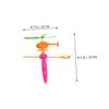 Abaodam 8pcs Flying Helicopter Lightweight Smooth Surface Creative Plane Playthings Random Colors Fun Boys Outdoor Activities Random Color view 2