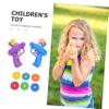 Hohopeti 2pcs Soft Foam Disc Shooter with Launch Discs Purple and Outdoor Flying Disks for Boys Family Interactive Backyard Park Fun view 3