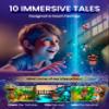Heromask Tales: 3D Stories in 5 Languages | Gift Ages 4-10 | Innovative Educational Hologram Pyramid | Narrated by Native Storytellers in Multiple Languages to Develop Kids' Emotional Intelligence view 4