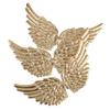 Abaodam 12PCS Gold Angel Wings DIY Accessory for Costume Backpack and Home Decor Creative Craft Props for Christmas Gift Making Clothes Repair and Party Decorations view 1