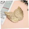 Abaodam 12PCS Gold Angel Wings DIY Accessory for Costume Backpack and Home Decor Creative Craft Props for Christmas Gift Making Clothes Repair and Party Decorations view 2