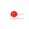 Abaodam 100pcs Red Openable Lottery Balls for Raffle Drawings Party Supplies Game Props Reusable PVC Material Easy to Use for Indoor Games and Prize Draws view 2