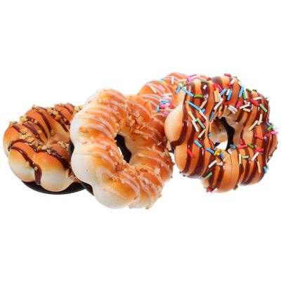 Abaodam Simulated Donut Models Colored Faux Donuts for Party Table Realistic Artificial Dessert Ornaments Lightweight Photo Props and Window Display Accessories