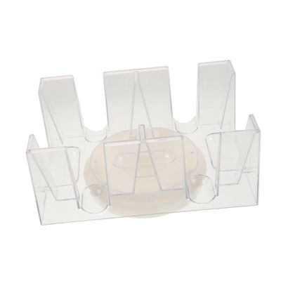 FRCOLOR Rotating Playing Card Tray with Non Slip Base Capacity Poker Card Holder for Home Games for Decks