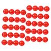 SUPVOX 100pcs Red Openable Lottery Balls for Party Supplies Reusable PVC Raffle Drawing Game Props Surprise Candy Holder for Bingo and Group Activities view 1