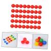 SUPVOX 100pcs Red Openable Lottery Balls for Party Supplies Reusable PVC Raffle Drawing Game Props Surprise Candy Holder for Bingo and Group Activities view 3