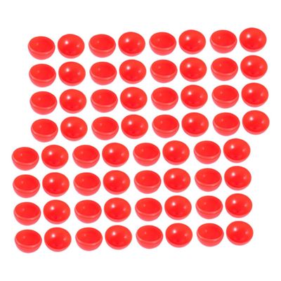 Toyvian 100pcs Red Openable Lottery Balls PVC Reusable Sphere Game Props for Raffle Drawings Party Activities Indoor Entertainment