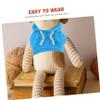 BESPORTBLE 2Pcs Plush Bear Doll Hoodies Soft Comfortable Clothes for Stuffed Animals Creative Dress Up Outfits view 3