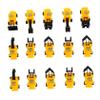 BESPORTBLE 24Pcs Excavator Mini Construction Vehicles Cake Toppers for Birthday Party Decorations with Realistic Swing Joints Safe and Detailed Vehicle view 1