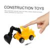 Beaupretty 24Pcs Excavator Mini Construction Vehicle Cake Toppers Engineering Truck Ornaments for Birthday Party Decoration and DIY Cake Yellow Miniature Construction Car view 3