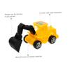 Beaupretty 24Pcs Excavator Mini Construction Vehicle Cake Toppers Engineering Truck Ornaments for Birthday Party Decoration and DIY Cake Yellow Miniature Construction Car view 4