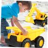 BESPORTBLE Beach Sand Holder Truck Medium Yellow Plastic Sand Car for Lightweight Creative Beach Accessories for Outdoor Play and Sandbox Fun view 4