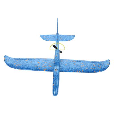 TOYANDONA Chargeable Manual Throwing Plane for Blue Flying Glider Aircraft USB Rechargeable Electric Airplane Outdoor Throwing Glider Parent Interactive for Boys
