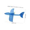 TOYANDONA Chargeable Manual Throwing Plane for Blue Flying Glider Aircraft USB Rechargeable Electric Airplane Outdoor Throwing Glider Parent Interactive for Boys view 2