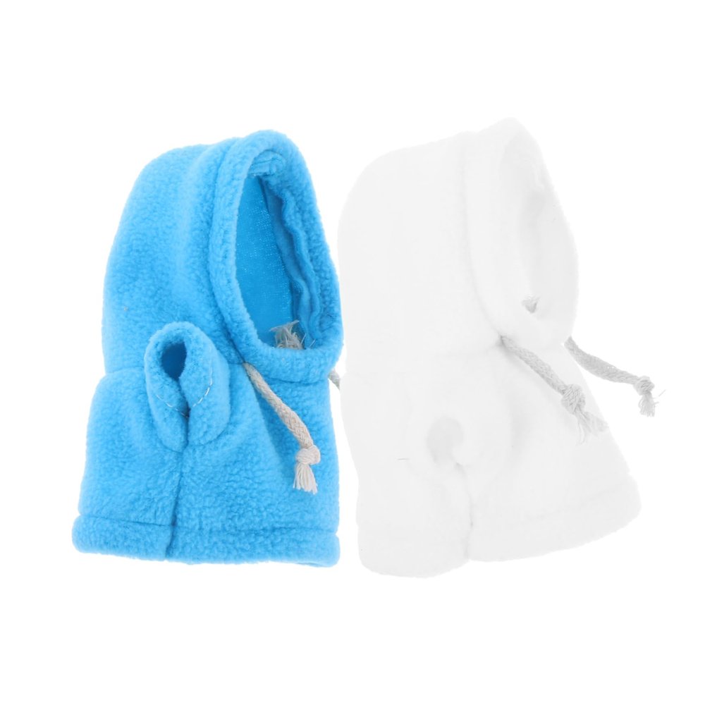 FRCOLOR 2Pcs Plush Bear Doll Clothes Soft Hoodie Accessories for Dolls Interchangeable Cute Stuffed Animal Outfits in Easy Clean Clothing