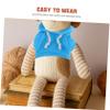 FRCOLOR 2Pcs Plush Bear Doll Clothes Soft Hoodie Accessories for Dolls Interchangeable Cute Stuffed Animal Outfits in Easy Clean Clothing view 3