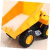 BESPORTBLE Plastic Beach Car Sand Holder Medium Yellow Dump Truck for Lightweight Fun Sand Vehicle Beach Accessory for Preschoolers view 2