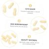 Abaodam 25pcs Creative Simulation Peanut Erasers Cute Novelty Erasing Stationery for Students Supplies view 3