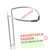 Abaodam 2Pcs Portable Creative Doll Stand White PVC Doll Display Rack Lightweight and Storage for Home and Store Space Saving view 4