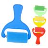 Abaodam 4 Pcs Sponge Paint Roller Set for Brayers Brushes in Red Yellow Green Blue Non Toxic Drawing Tools for Boys and Arts and Crafts view 1