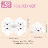 100 Pcs Cloud Shape Shape Paper Napkins Cute Smile Cloud Napkins for Baby Shower Kid Birthday Party Decorations Supplies(6.3x 5.1 In, 100 Pack) (Cloud Shape Shape Paper) view 2