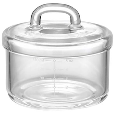 ibasenice Heat Resistant Borosilicate Glass Rice Bowl with Lid Steaming Soup Storage Container for Food Microwave Safe Kitchen Supply for Home and Travel