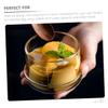 ibasenice Heat Resistant Borosilicate Glass Rice Bowl with Lid Steaming Soup Storage Container for Food Microwave Safe Kitchen Supply for Home and Travel view 3