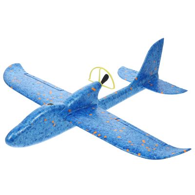Beaupretty Hand Throw Glider Airplane for Lightweight Outdoor Flying Plane Enhances Hand Eye Coordination Parent Interactive Play Blue Bird Design