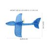 Beaupretty Hand Throw Glider Airplane for Lightweight Outdoor Flying Plane Enhances Hand Eye Coordination Parent Interactive Play Blue Bird Design view 2