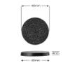 40mm Textured Plastic Round Bases or 1.57 inch Wargames Table Top Games 50 Count view 3