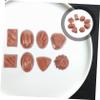 BESPORTBLE 8pcs Artificial Chocolate Models Decorative Fake Chocolate Props Realistic Food Display for Desktop Tabletop Decor in Brown view 4